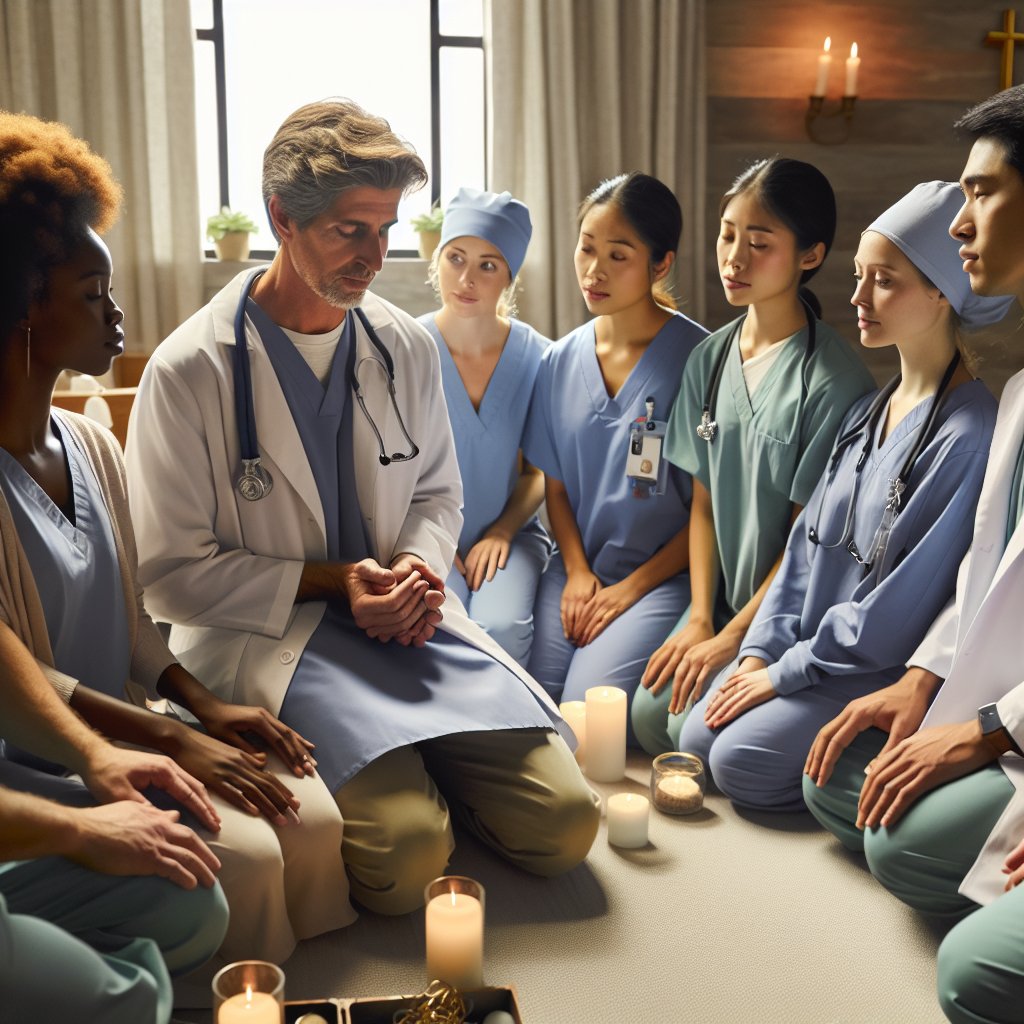 Lay Minister Provides Spiritual Support for Healthcare Workers