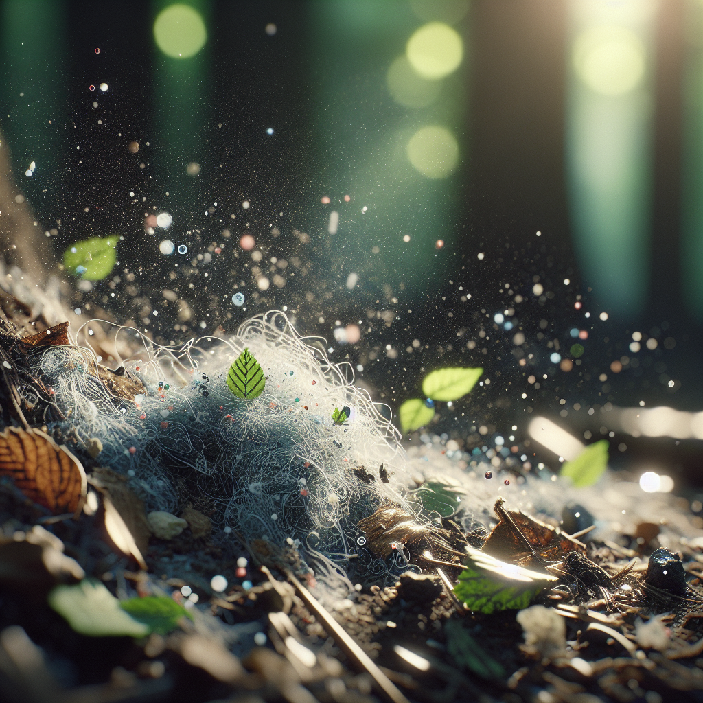 Microfiber Plastics' Slow Movement: Tumble and Roll in Nature