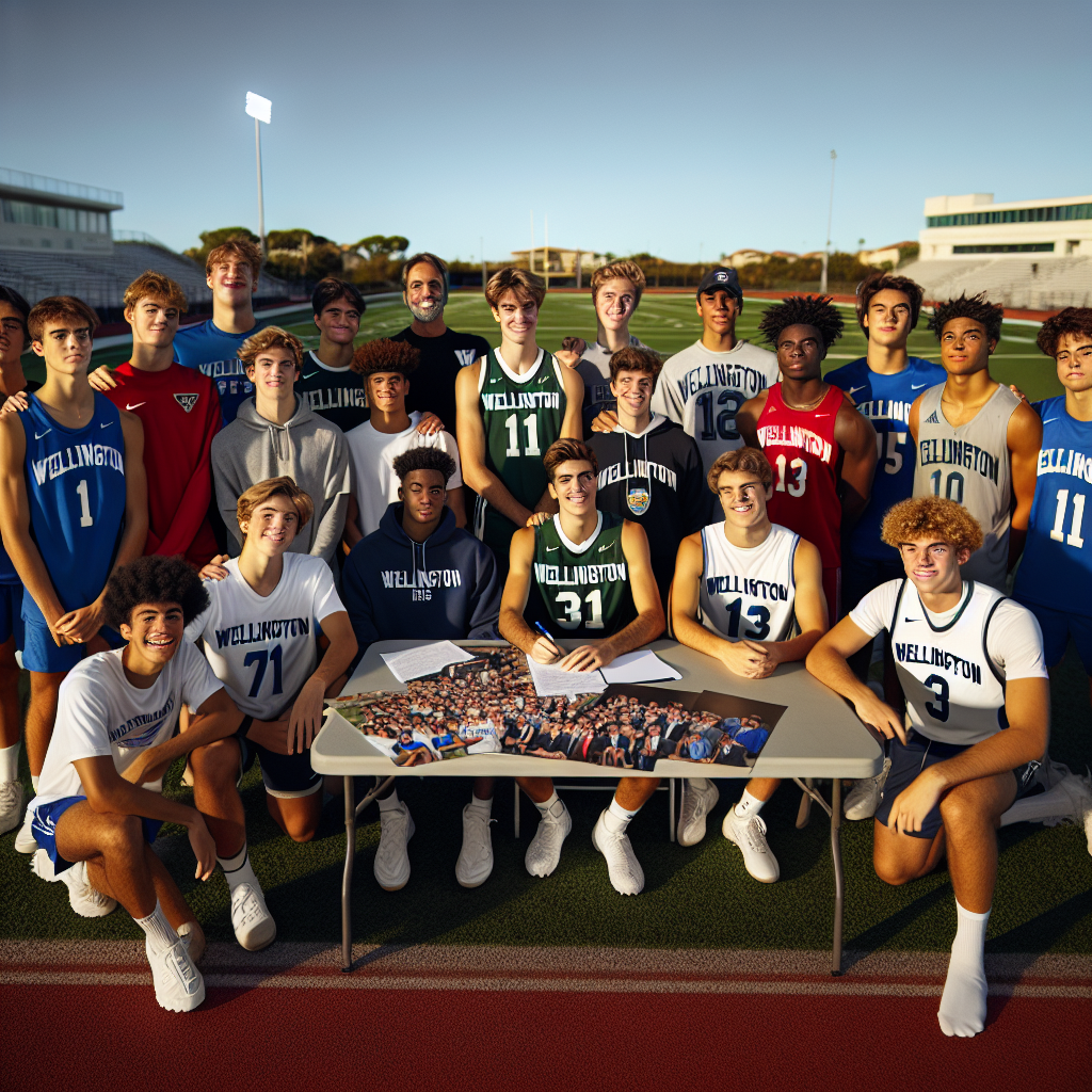 Wellington High School Athletes Commit to College Sports