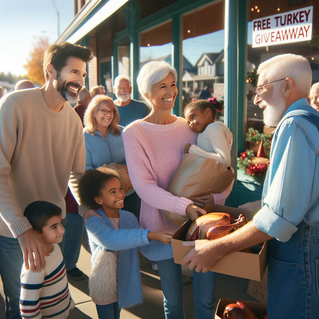 Local Business Supports Community with Free Turkey Giveaway