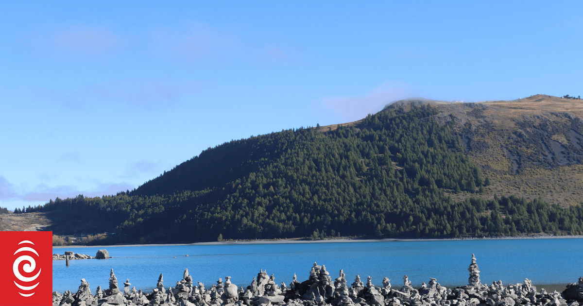 'Environmental vandalism': The debate over stacking stones on Lake Tekapo's foreshore