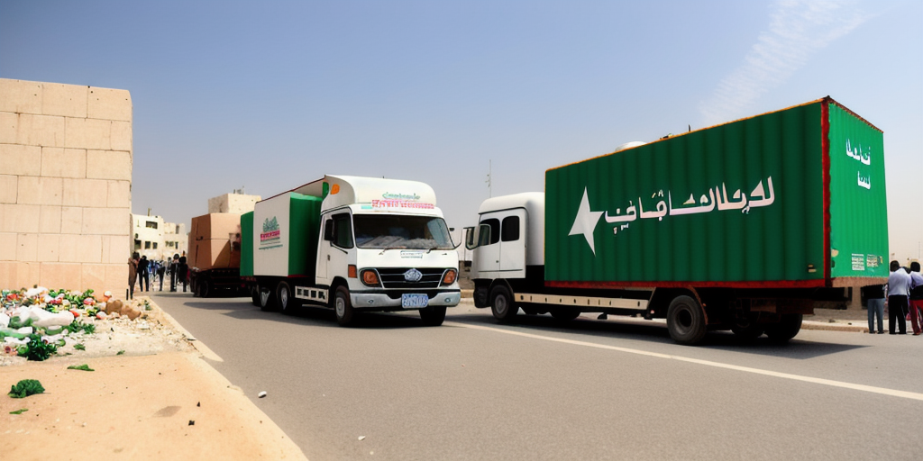 Desperate Palestinians block and offload Gaza food trucks – Middle East crisis live
