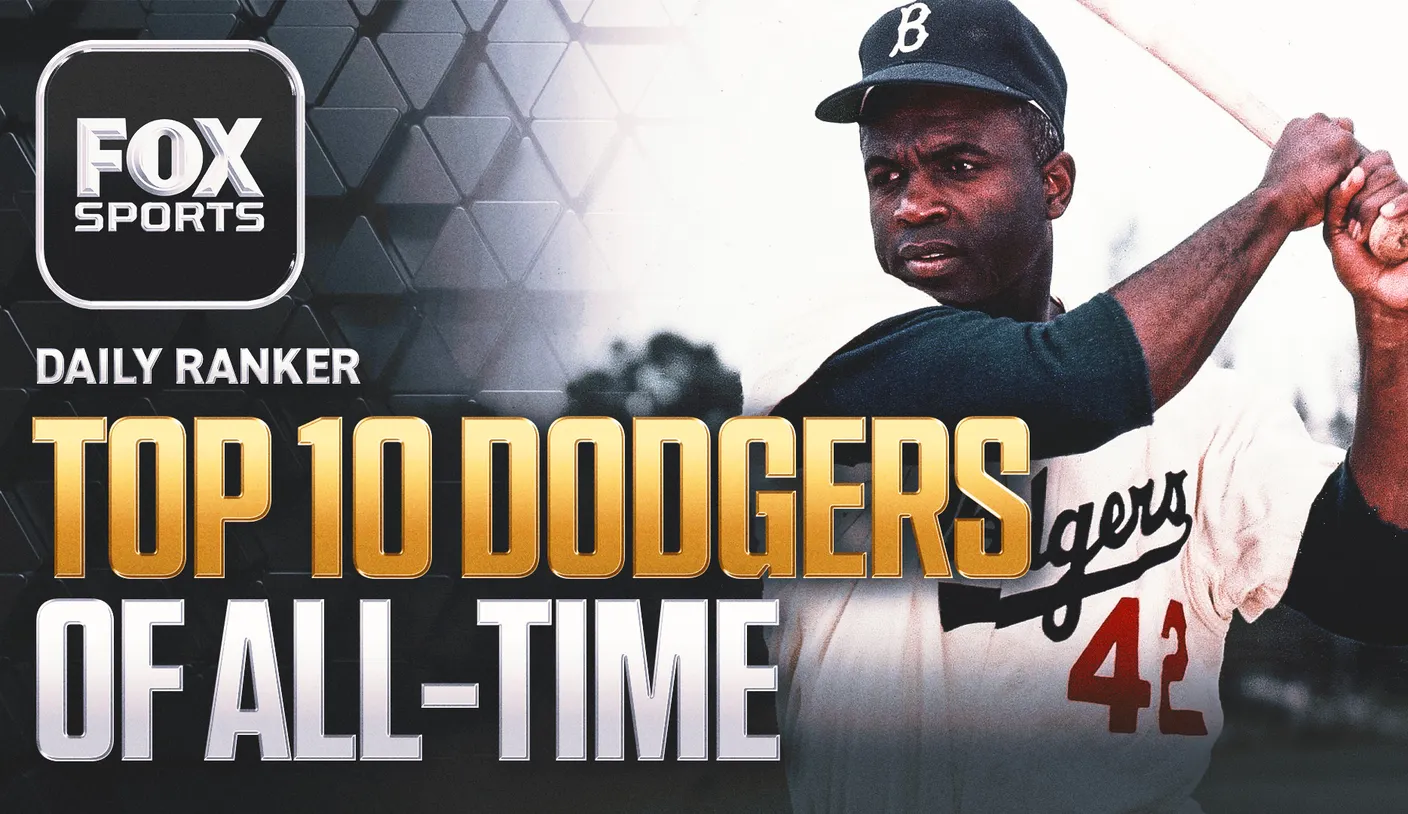 Who are the top 10 Dodgers of all-time?