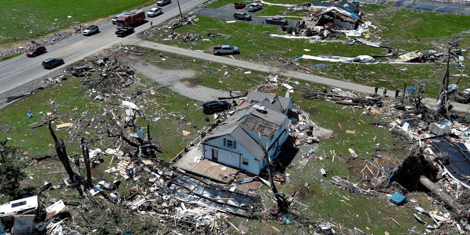 Tornadoes, storms wreak havoc across Midwest: See aerial footage from Kentucky, Missouri