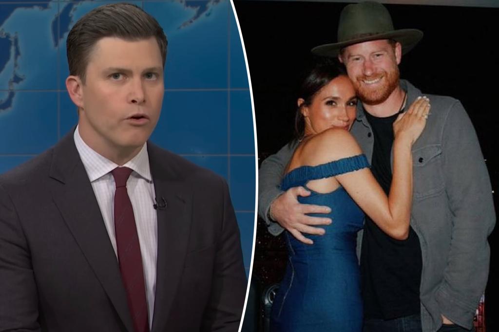 Prince Harry, Meghan Markle brutally roasted on 'SNL' as Colin Jost...
