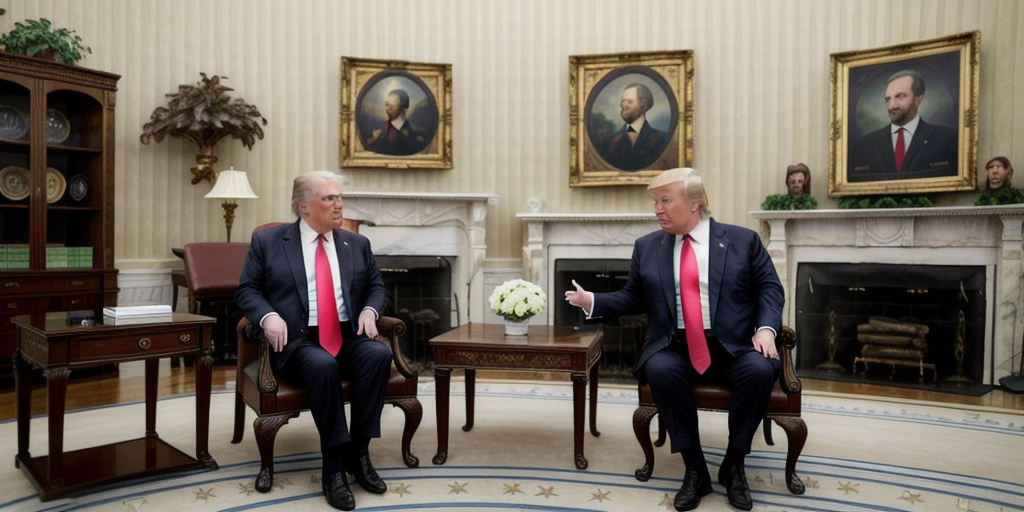 Trump meets Syrian president, urges him to establish ties with Israel