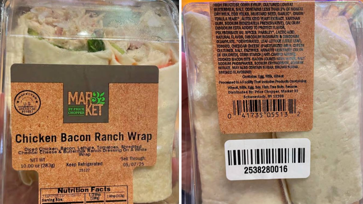 Health alert issued for some ready-to-eat chicken and bacon wraps sold in Connecticut over listeria concerns