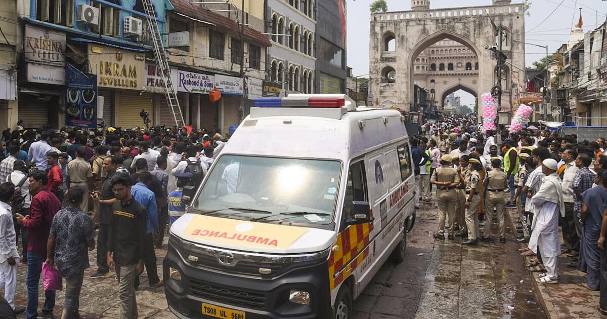 Hyderabad Fire Tragedy: CM's Posters in Ambulance, No Oxygen Mask for Victims