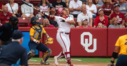 What time does Oklahoma softball play Alabama today?