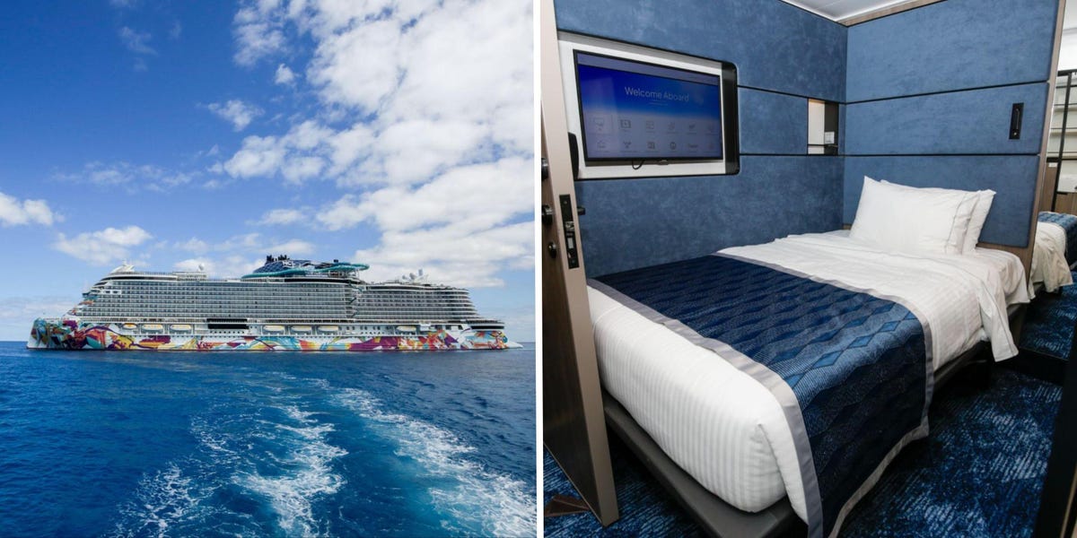 Norwegian is vying for solo travelers with these tiny $1,880 single-person cabins on its latest giant cruise ship