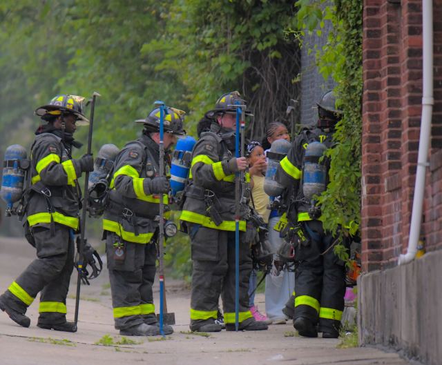 Over 100 Baltimore firefighters battling warehouse blaze, department says