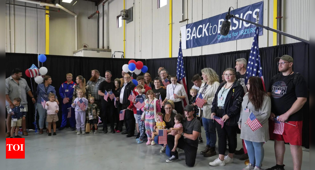First batch of white South African refugees land in US as Trump cites ‘racial discrimination’