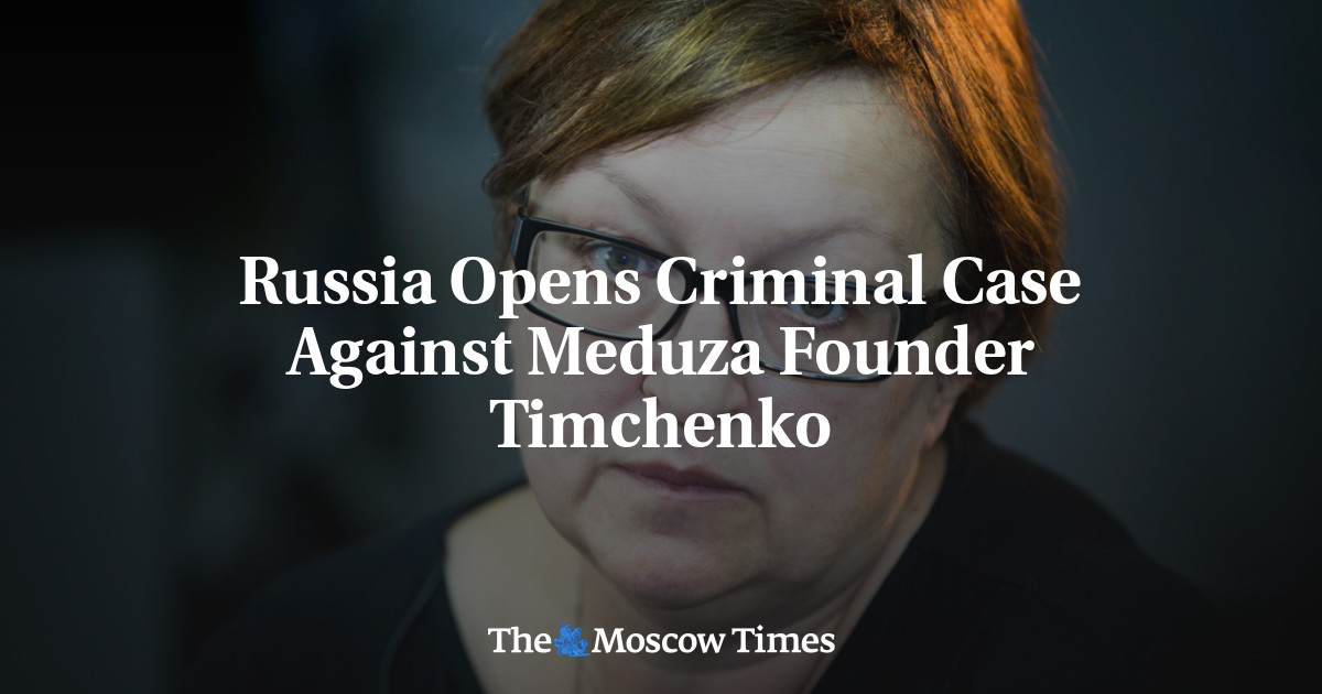 Russia Opens Criminal Case Against Meduza Founder Timchenko