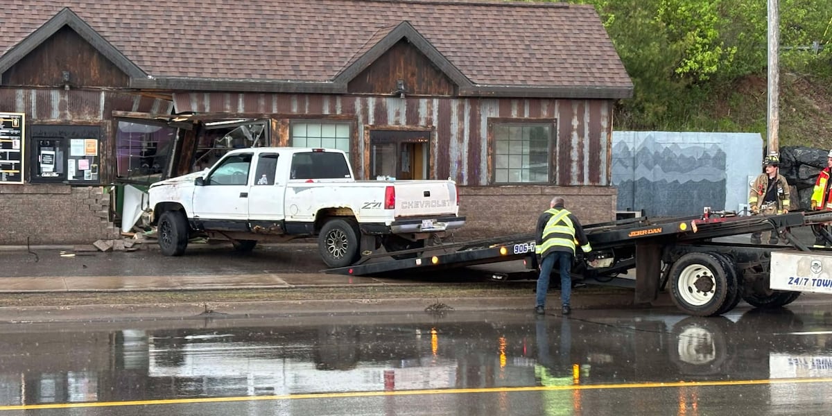 DEVELOPING: Truck crashes through Iron Mountain business, responders on scene