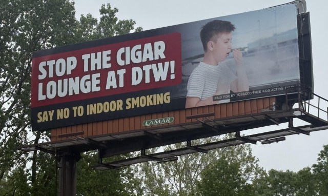 Coalition warns proposed cigar lounge at airport not healthy environment