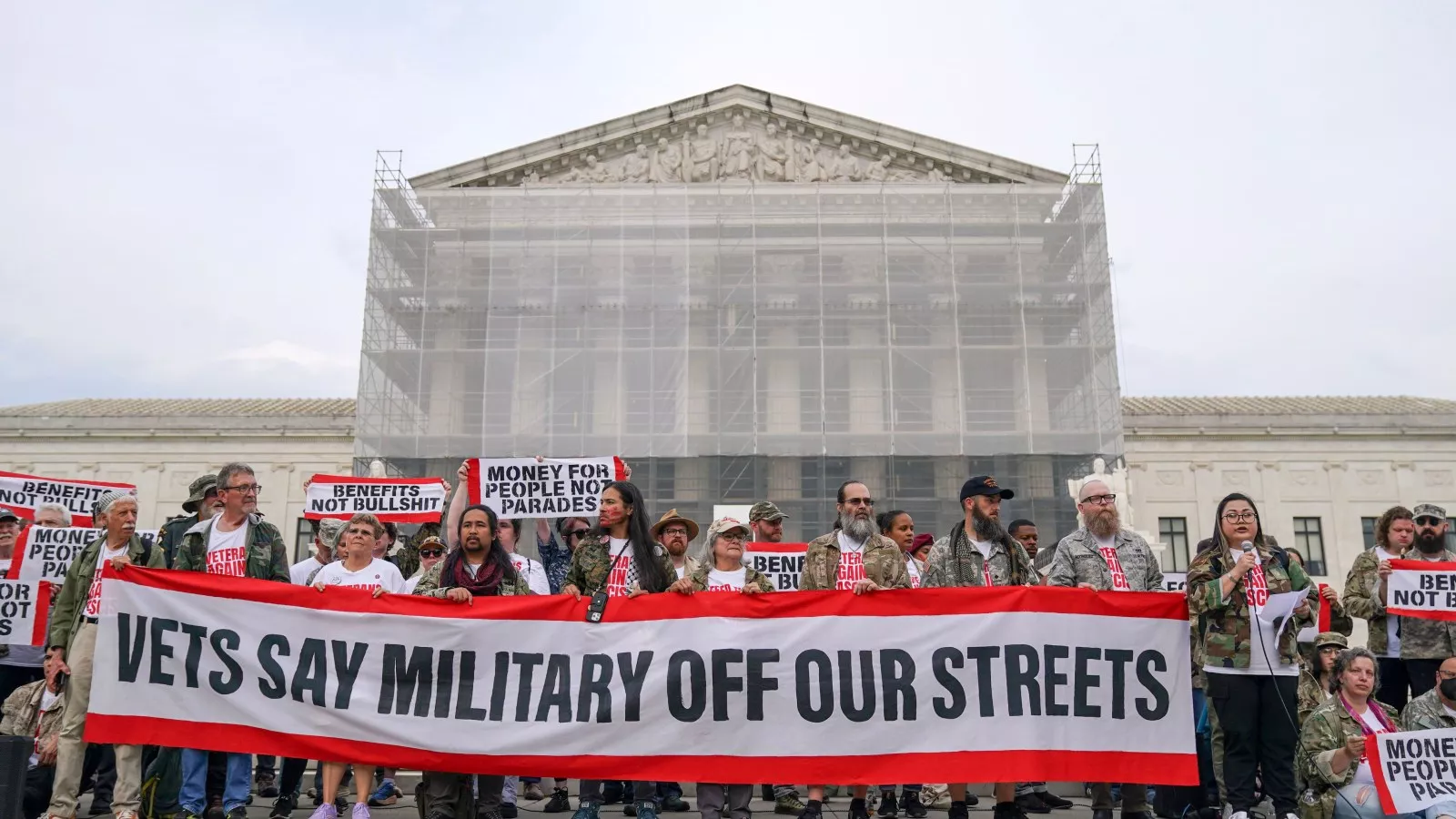 Veterans arrested on Capitol grounds on eve of DC parade, Trump birthday
