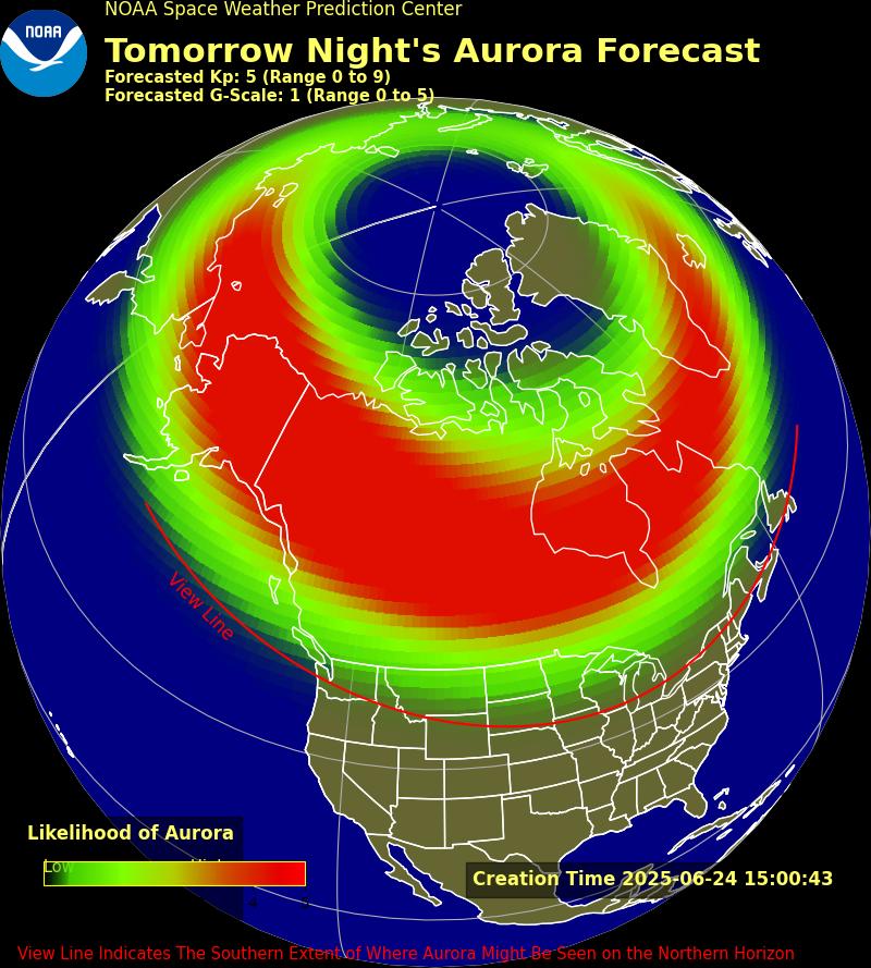 Multiple states could see northern lights this week. See map.