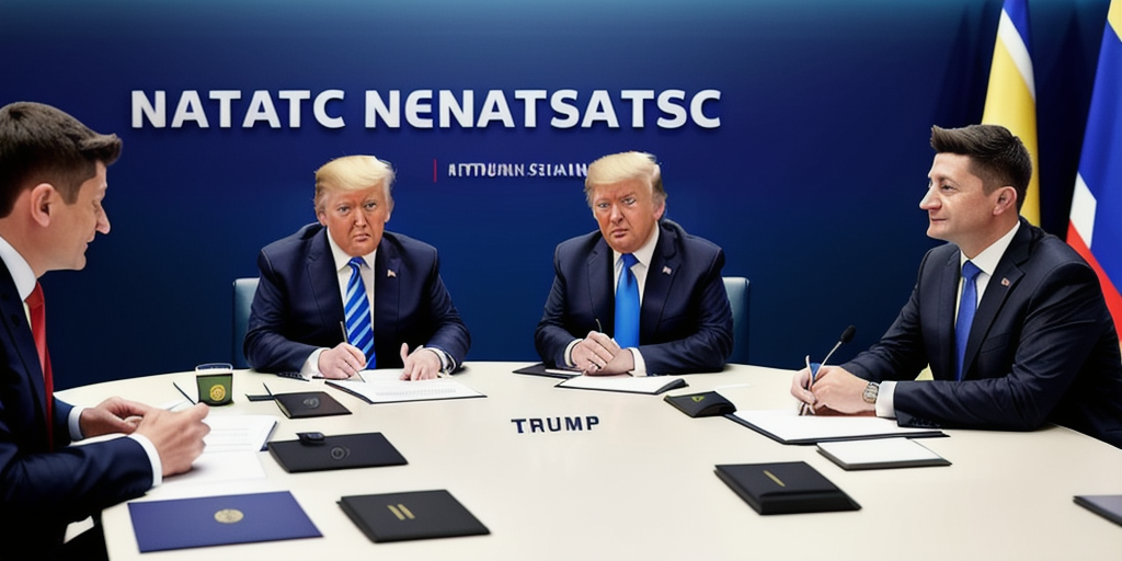 Trump meets with Zelenskyy at NATO summit, says Ukraine war is ‘a mess’ for Putin