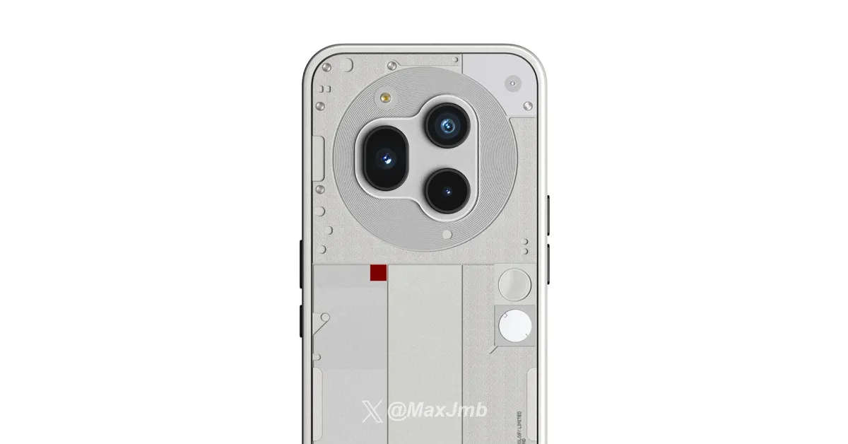 Nothing Phone (3) surfaces in leaked render with no visible lights and three cameras