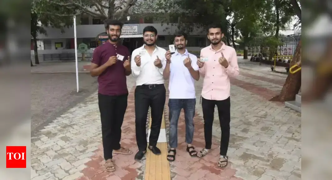 Polling peaceful in Visavadar, turnout 54% at 5pm | Rajkot News