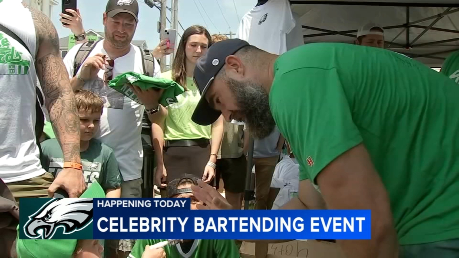 Former Eagle Jason Kelce hosting annual celebrity bartending event in Sea Isle, New Jersey