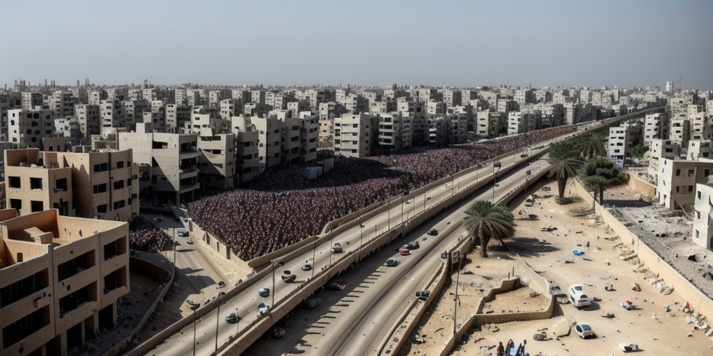 Tens of thousands flee Gaza City after Israel warns of major offensive
