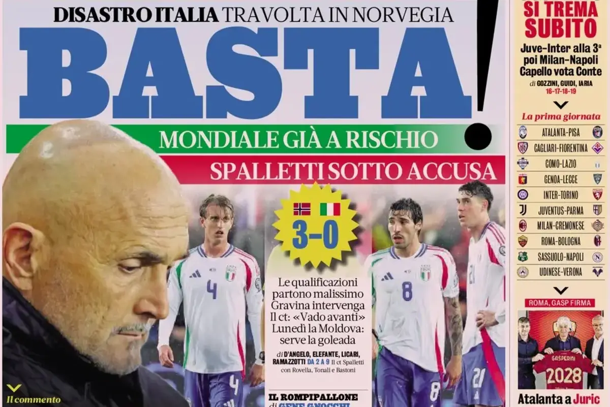 Today’s Papers: Italy disaster, Scudetto schedule, Chivu ‘ideal’