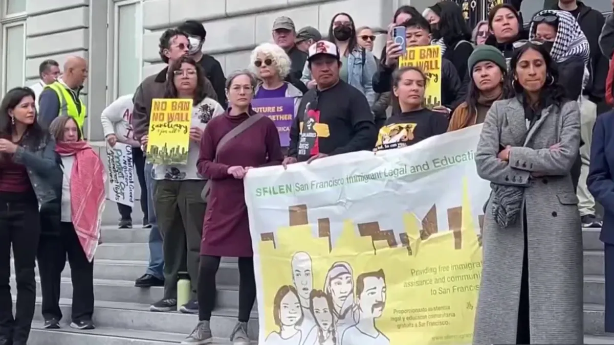San Francisco organizations protest President Trump's travel ban