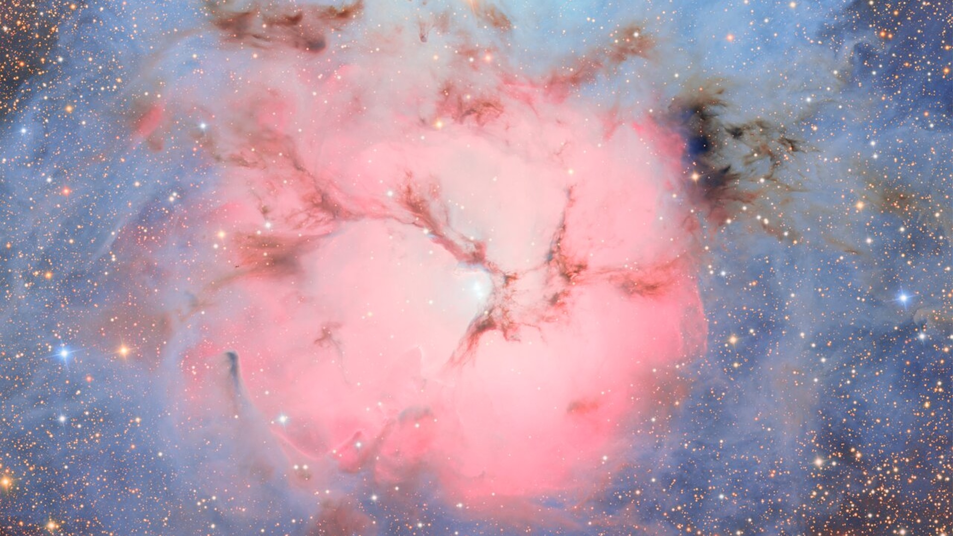 A cotton candy nebula glows in Vera C. Rubin Observatory's first close-up image: Space photo of the week