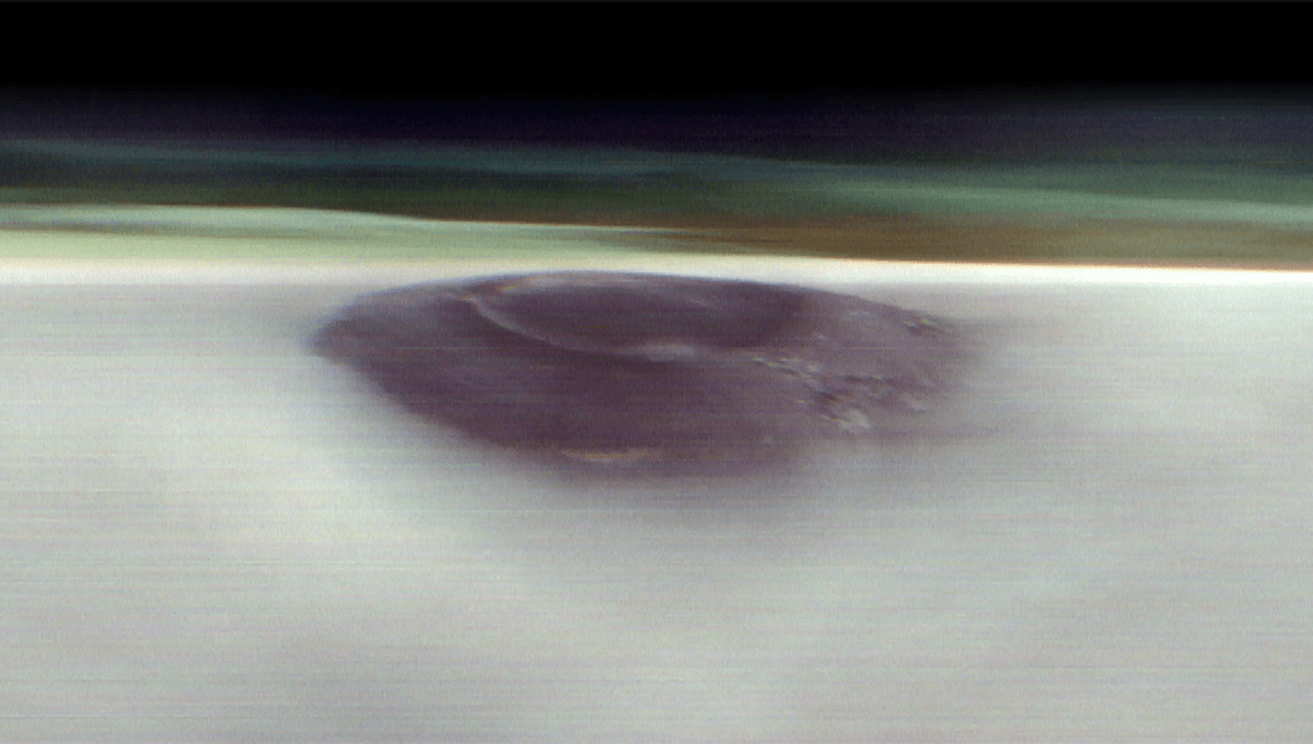 NASA Orbiter Captures Gigantic Arsia Mons Volcano Peeking Through Martian Clouds At Dawn