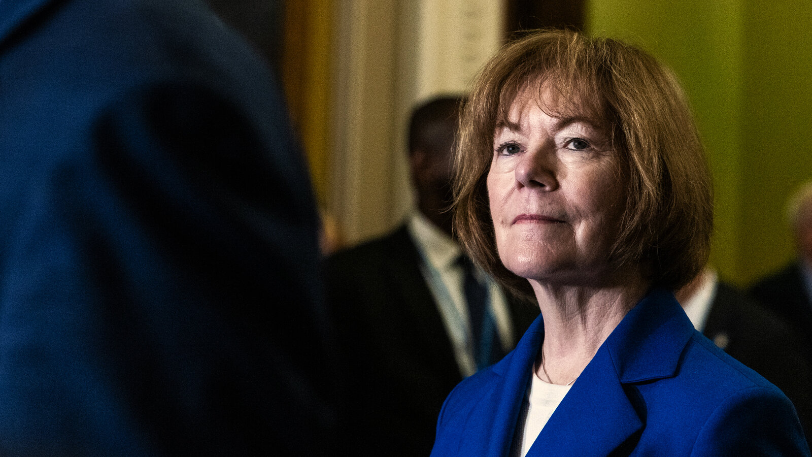 Tina Smith, on a Hit List in Minnesota, Speaks Out on Political Violence