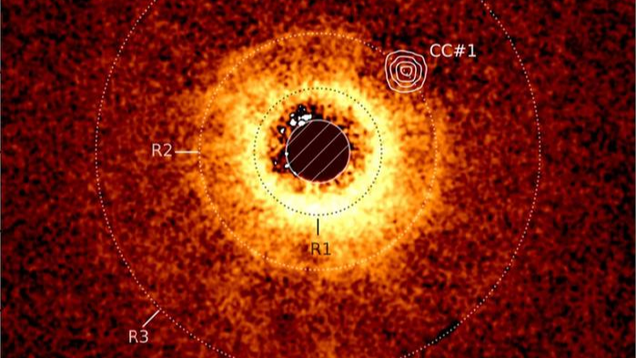 James Webb telescope discovers its first planet — a Saturn-size 'shepherd' still glowing red hot from its formation