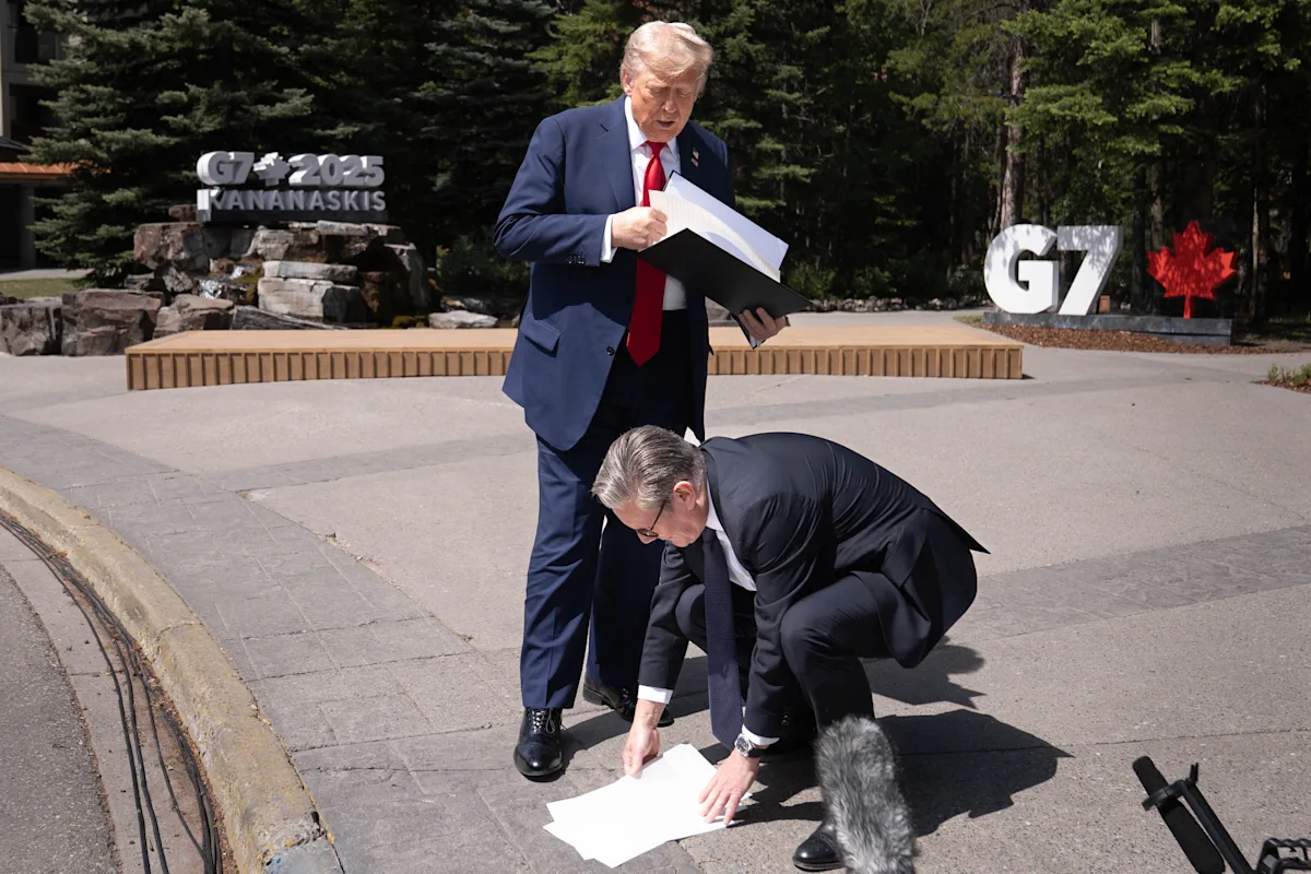 Trump tariffs live updates: Trump leaves G7 with UK trade deal in hand, stalled EU talks, and 'tough' Japan