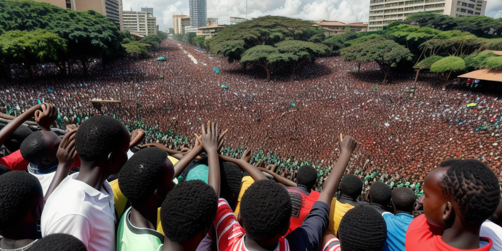Kenyan Gen Z protests in Nairobi to demand President William Ruto's resignation