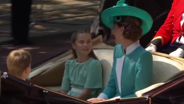 Kate and Charlotte share sweet mother-daughter moment at Trooping the Colour