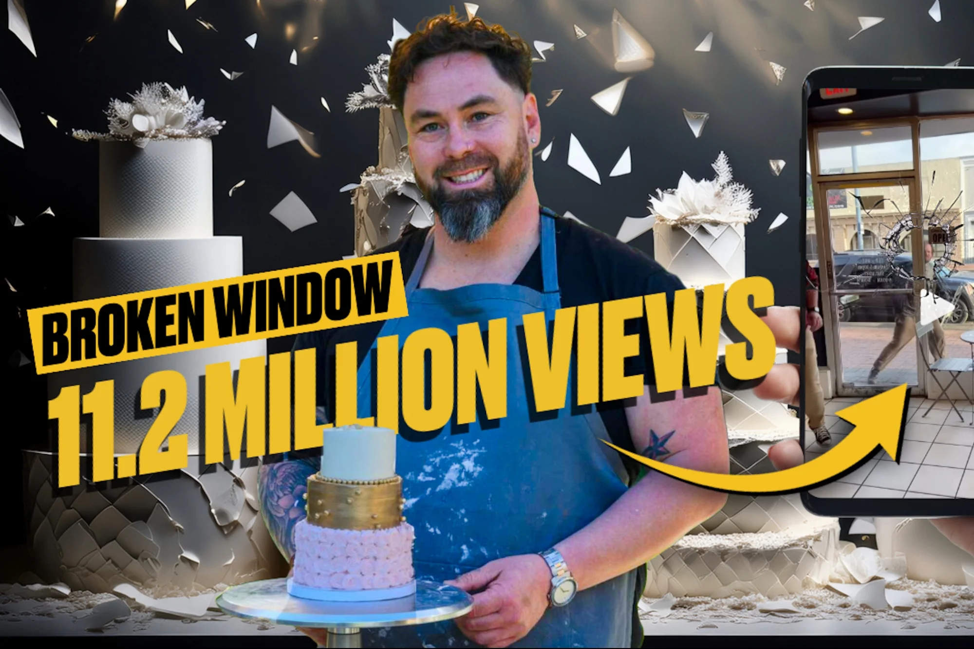 His Bakery's Window Got Smashed — But What He Did Next Actually Helped His Business