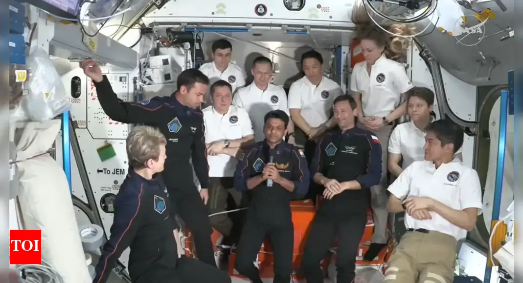 'Jai Hind, Jai Bharat': Shubhanshu Shukla's first message to India from ISS; says 'not easy to stand here' | India News