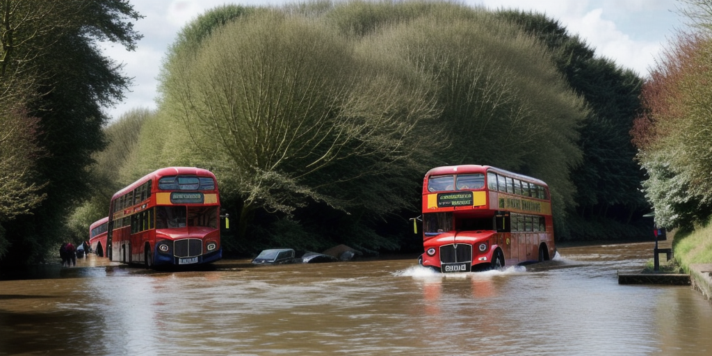 Double-decker bus carrying students plunges into river in England in ‘terrifying’ crash