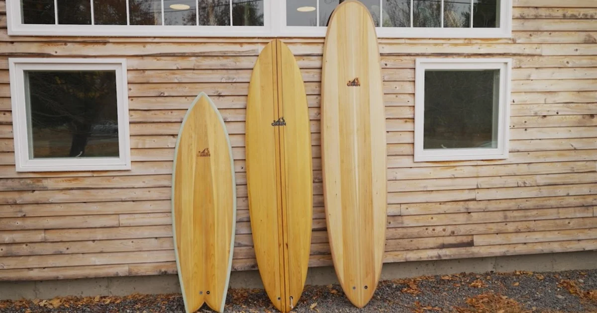 Sustainably-built surfboards made in Maine have less impact on the environment