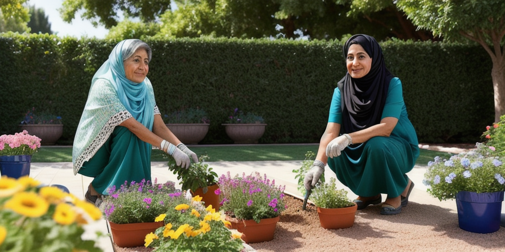 Iranian woman, who has lived in US for 47 years, taken by Ice while gardening