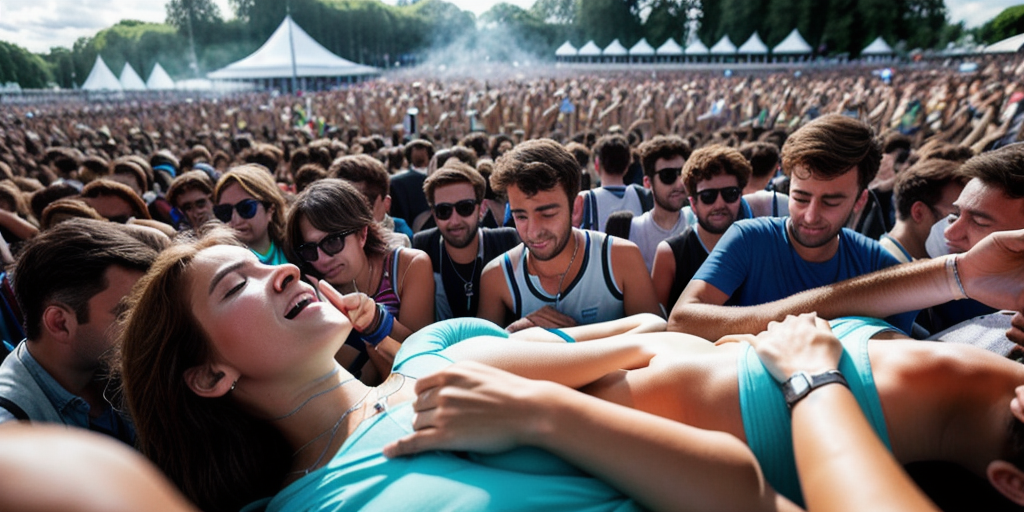 Over a hundred people jabbed with syringes at French music festival
