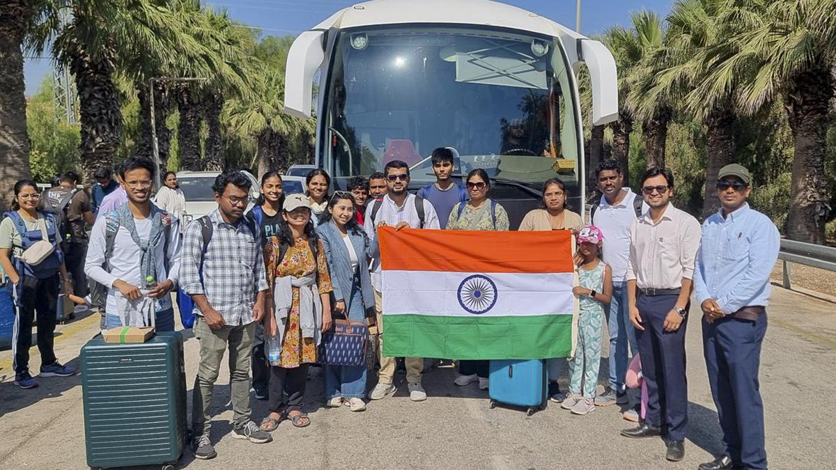 Second batch of 443 Indians leave from Israel through Jordan, Egypt