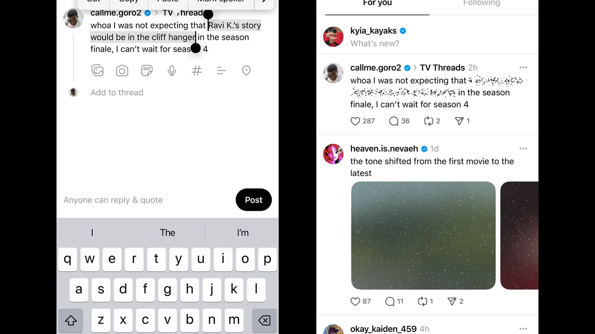 A New Threads Feature Saves You From Seeing and Posting Spoilers: Here's How It Works
