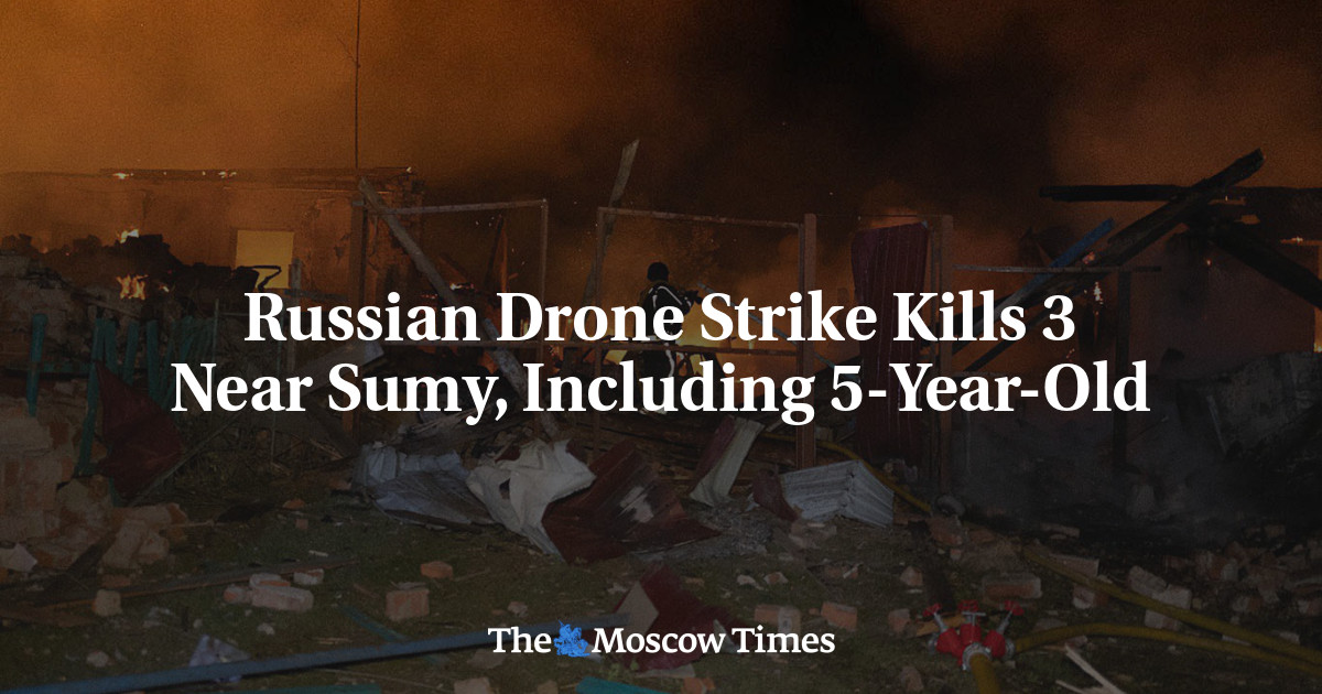 Russian Drone Strike Kills 3 Near Sumy, Including 5-Year-Old