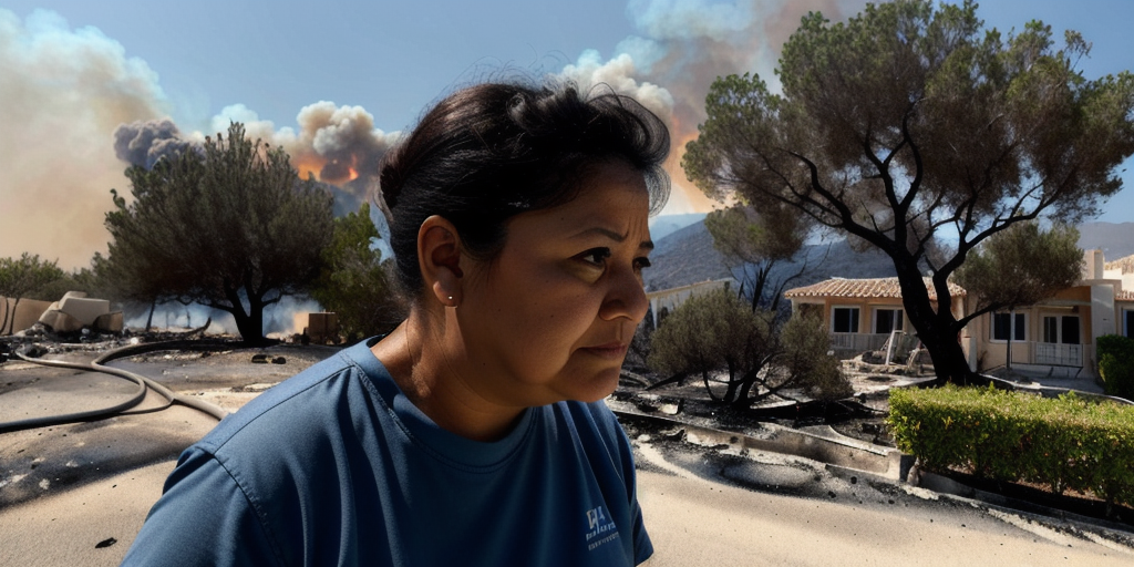 Housekeeper Arrested Over Wildfire That Scorched Greek Island - The New York Times
