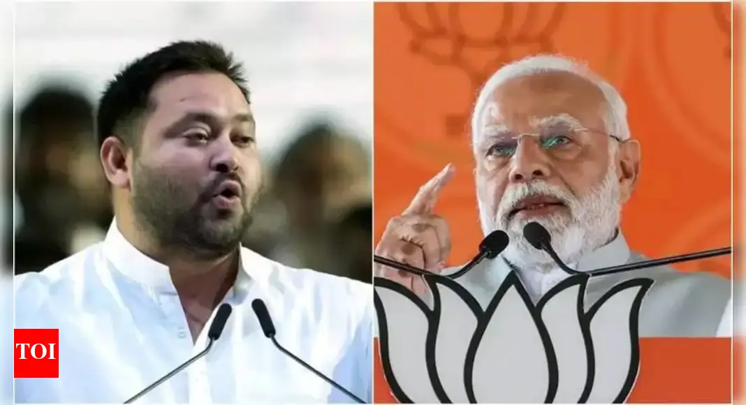 ‘Modi, Nitish are not mass leaders’: Tejashwi Yadav mocks PM’s Bihar rally amid NDA-RJD war of words | India News