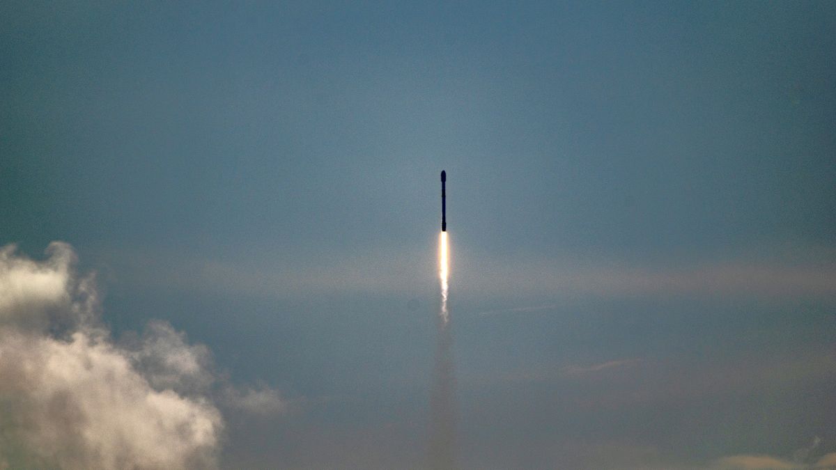 SpaceX launches 23 Starlink satellites from Florida's Space Coast, lands booster on ship at sea
