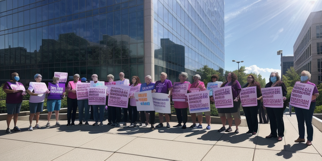 Advocates rally in support of trans health care in front of UPMC building