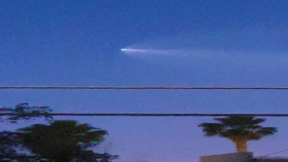 Latest SpaceX launch from Vandenberg seen in Las Vegas sky