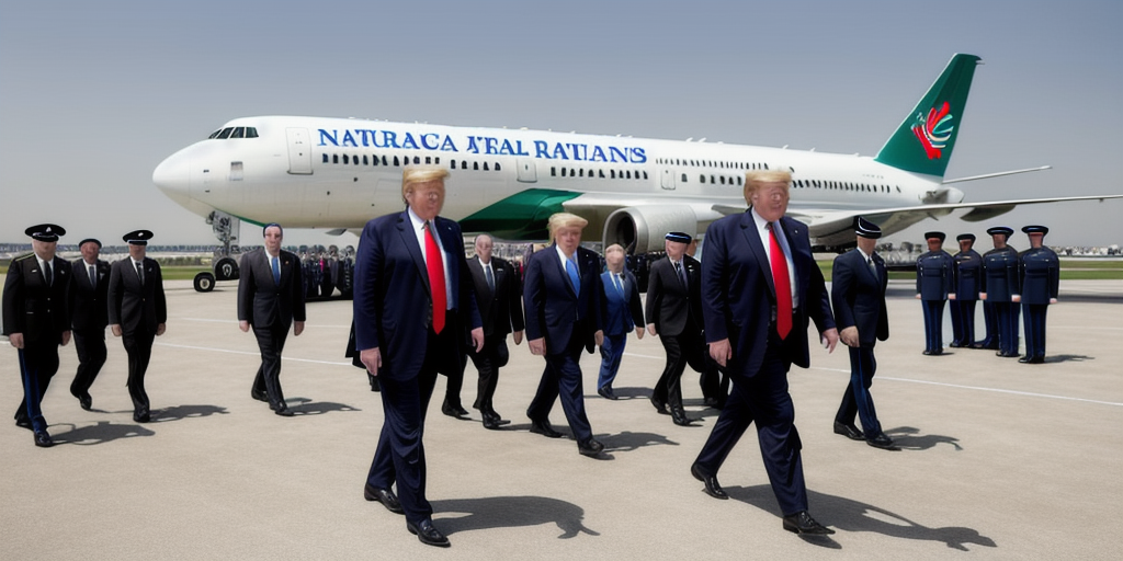 Trump arrives in Europe for annual Nato summit after Rutte praises his ‘decisive action in Iran’ – live updates